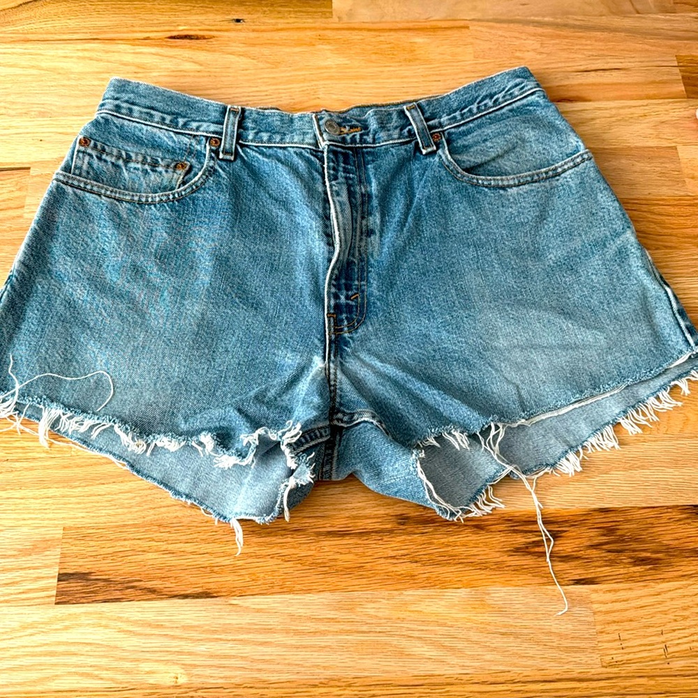 Levi denim cutoff shorts